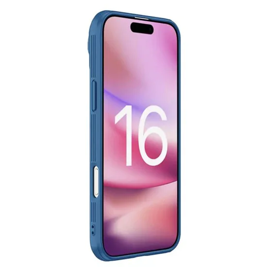 Калъф за iPhone 16 Pro - Nillkin CamShield Prop Magnetic - син