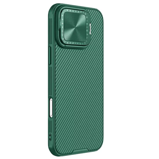 Калъф за iPhone 16 Pro Max - Nillkin CamShield Prop Magnetic - зелен