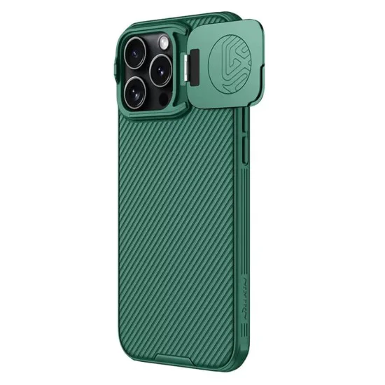 Калъф за iPhone 16 Pro Max - Nillkin CamShield Prop Magnetic - зелен