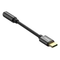 Baseus - Адаптер за аудио кабел L54 (CATL54-01) - Type-C към жак 3,5 mm, DAC чип конвертор - черен