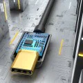 Baseus - Адаптер за аудио кабел L54 (CATL54-01) - Type-C към жак 3,5 mm, DAC чип конвертор - черен