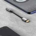 Baseus - Адаптер за аудио кабел L54 (CATL54-01) - Type-C към жак 3,5 mm, DAC чип конвертор - черен