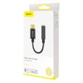 Baseus - Адаптер за аудио кабел L54 (CATL54-01) - Type-C към жак 3,5 mm, DAC чип конвертор - черен