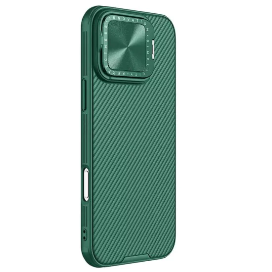 Калъф за iPhone 16 Pro Max - Nillkin CamShield Prop - зелен
