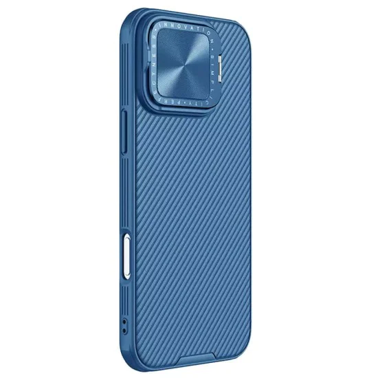 Калъф за iPhone 16 Pro - Nillkin CamShield Prop - син