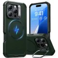 Калъф за iPhone 16 Pro - ESR Cyber ​​Armor Kickstand - Зелен