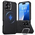 Калъф за iPhone 16 Plus - ESR Cyber ​​Armor Kickstand - Черен