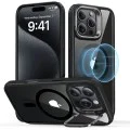 Калъф за iPhone 16 Pro Max - ESR Classic Hybrid HaloLock Kickstand - Clear Black