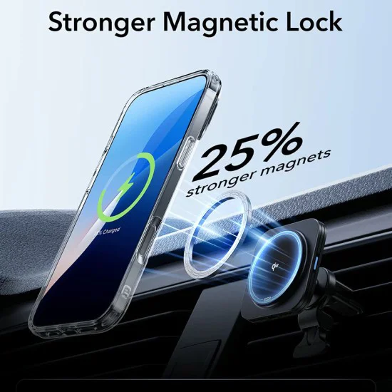 Калъф за iPhone 16 Pro - ESR Classic Hybrid HaloLock Kickstand - Frosted Black
