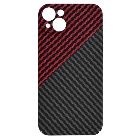 Калъф за iPhone 15 Plus - Carbonite FiberShell - Red Vortex