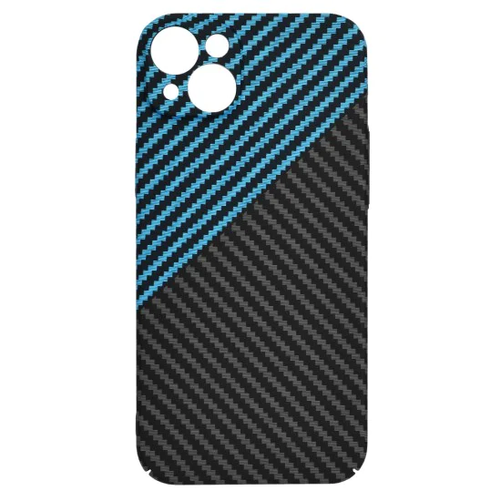 Калъф за iPhone 15 Plus - Carbonite FiberShell - Blue Pulse