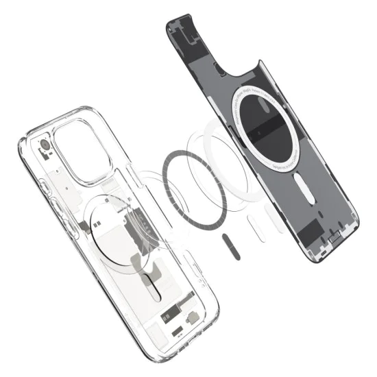 Калъф за iPhone 16 Pro Max - Spigen Ultra Zero One Hybrid Magsafe - Natural Titanium