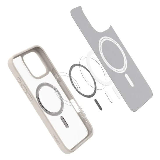 Калъф за iPhone 16 Pro Max - Spigen - Ultra Hybrid MagSafe - Frost Natural Titanium