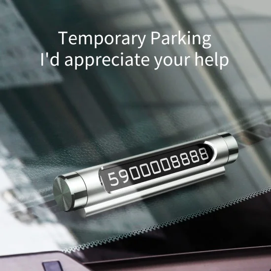 Държач за номер на кола - Baseus Temporary Parking (ACNUM-01) - черен