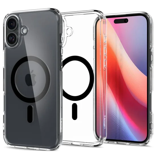 Калъф за iPhone 16 Plus - Spigen - Ultra Hybrid MagSafe - черен