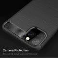 Калъф за iPhone 11 Pro Max - Carbon Silicone - Черен
