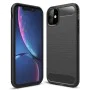Калъф за iPhone 11 - Carbon Silicone - Черен