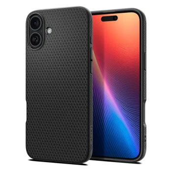 Калъф за iPhone 16 - Spigen Liquid Air - Matte Black