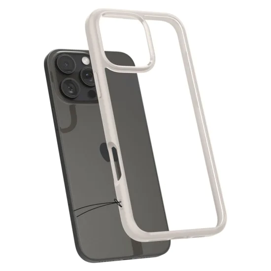 Калъф за iPhone 16 Pro - Spigen - Ultra Hybrid - Natural Titanium