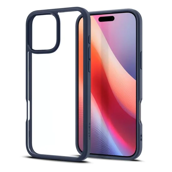 Калъф за iPhone 16 Pro - Spigen - Ultra Hybrid - Navy Blue