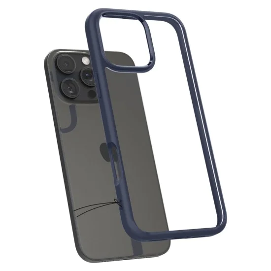 Калъф за iPhone 16 Pro - Spigen - Ultra Hybrid - Navy Blue