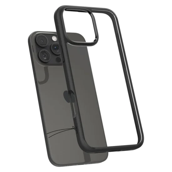 Калъф за iPhone 16 Pro - Spigen - Ultra Hybrid - Matte Black