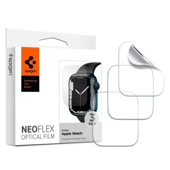 Протектор за Apple Watch 4 / 5 / 6 / SE / SE 2 / 7 / 8 / 9 (40mm / 41mm) (комплект 3) - Spigen Neo Flex - Clear