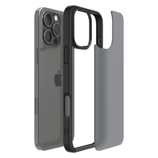 Калъф за iPhone 16 Pro - Spigen - Ultra Hybrid - Frost Black