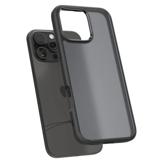 Калъф за iPhone 16 Pro - Spigen - Ultra Hybrid - Frost Black