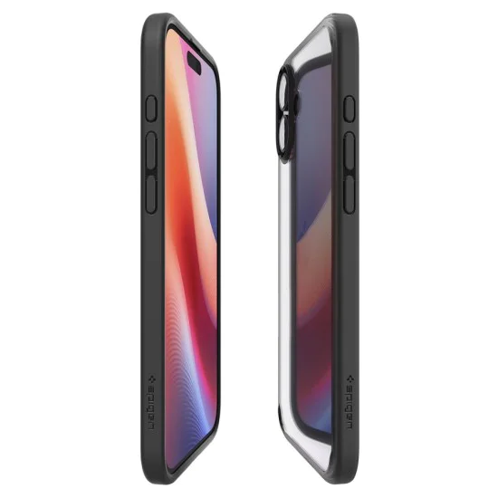 Калъф за iPhone 16 Plus - Spigen - Ultra Hybrid - Matte Black