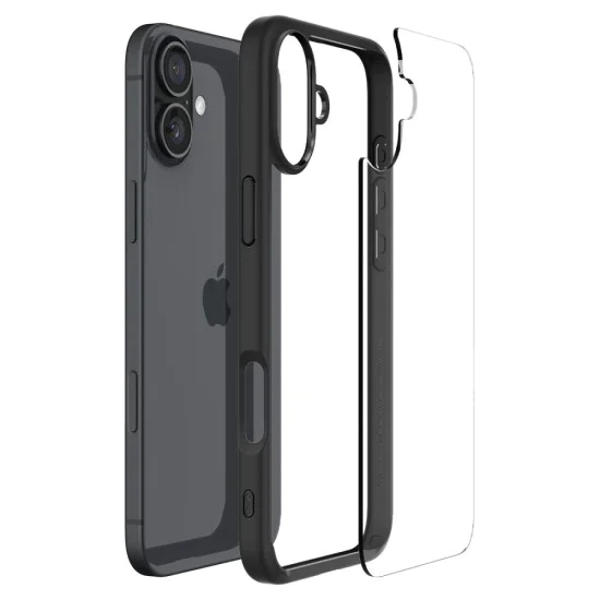 Калъф за iPhone 16 Plus - Spigen - Ultra Hybrid - Matte Black