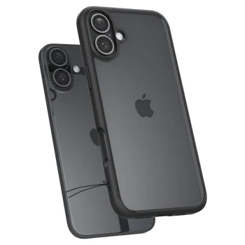 Калъф за iPhone 16 Plus - Spigen - Ultra Hybrid - Matte Black