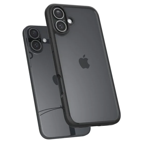 Калъф за iPhone 16 Plus - Spigen - Ultra Hybrid - Matte Black