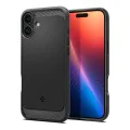 Калъф за iPhone 16 - Spigen - Rugged Armor MagSafe - черен