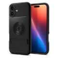 Калъф за iPhone 16 - Spigen Slim Armor MagSafe - черен