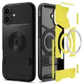 Калъф за iPhone 16 - Spigen Slim Armor MagSafe - черен