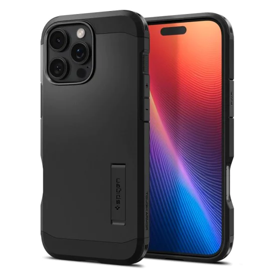 Калъф за iPhone 16 Pro - Spigen - Tough Armor MagSafe - черен