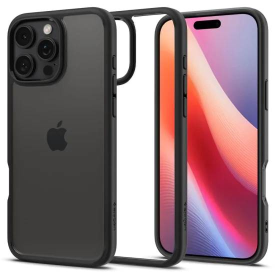 Калъф за iPhone 16 Pro Max - Spigen - Ultra Hybrid - Matte Black