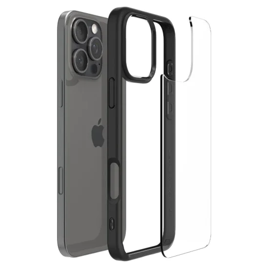 Калъф за iPhone 16 Pro Max - Spigen - Ultra Hybrid - Matte Black