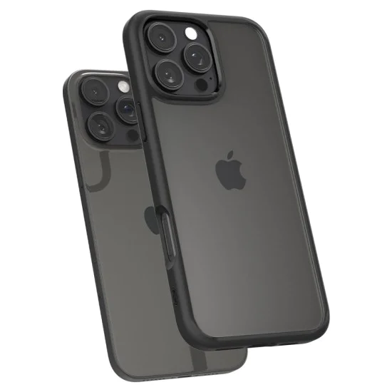 Калъф за iPhone 16 Pro Max - Spigen - Ultra Hybrid - Matte Black