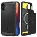 Калъф за iPhone 16 Plus - Spigen - Rugged Armor MagSafe - матово черен