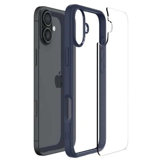 Калъф за iPhone 16 - Spigen - Ultra Hybrid - Navy Blue