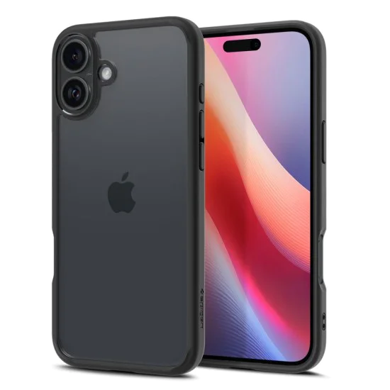 Калъф за iPhone 16 - Spigen - Ultra Hybrid - Matte Black