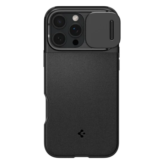 Калъф iPhone 16 Pro Max - Spigen Optik Optik Armor MagSafe - Черен