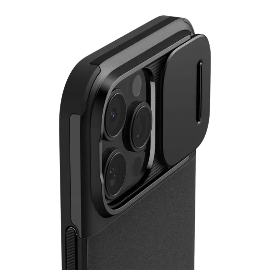 Калъф iPhone 16 Pro Max - Spigen Optik Optik Armor MagSafe - Черен