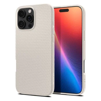 Калъф за iPhone 16 Pro - Spigen Liquid Air - Natural Titanium