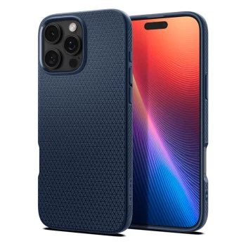 Калъф за iPhone 16 Pro - Spigen Liquid Air - Navy Blue