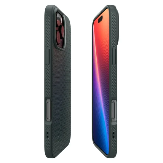 Калъф за iPhone 16 Pro Max - Spigen Liquid Air - Abyss Green
