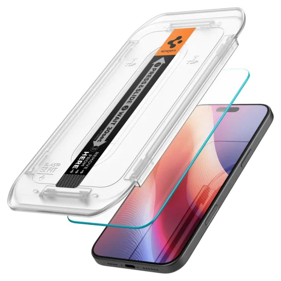 Протектор за iPhone 16 Pro Max (комплект от 2) - Spigen Glas.tR EZ FIT - Clear