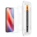 Протектор за iPhone 16 Pro, iPhone 17, iPhone 17 Pro (комплект 2) - Spigen Glas.tR EZ FIT - Clear